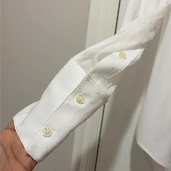 Helmut Lang White Lace Relaxed Shirt - Picture 4 of 8